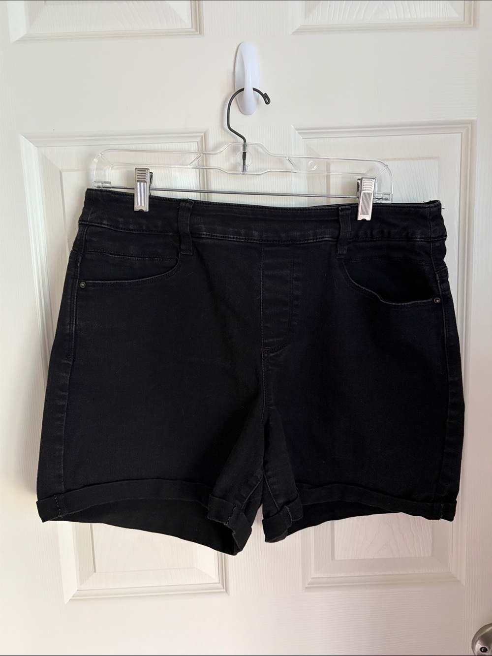 Time and Tru Black Denim Shorts